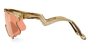 Ottica Mondello Roma - Alba Optics - 8050054517650 - DELTA LEI - SMOKE GLOSSY / VZUM SALMON - Tr90 - shape Mask - brown - EYEWEAR - SUNGLASSES - Unisex,Uomo,Donna,Women,Men - lens Pink - Made In Italy