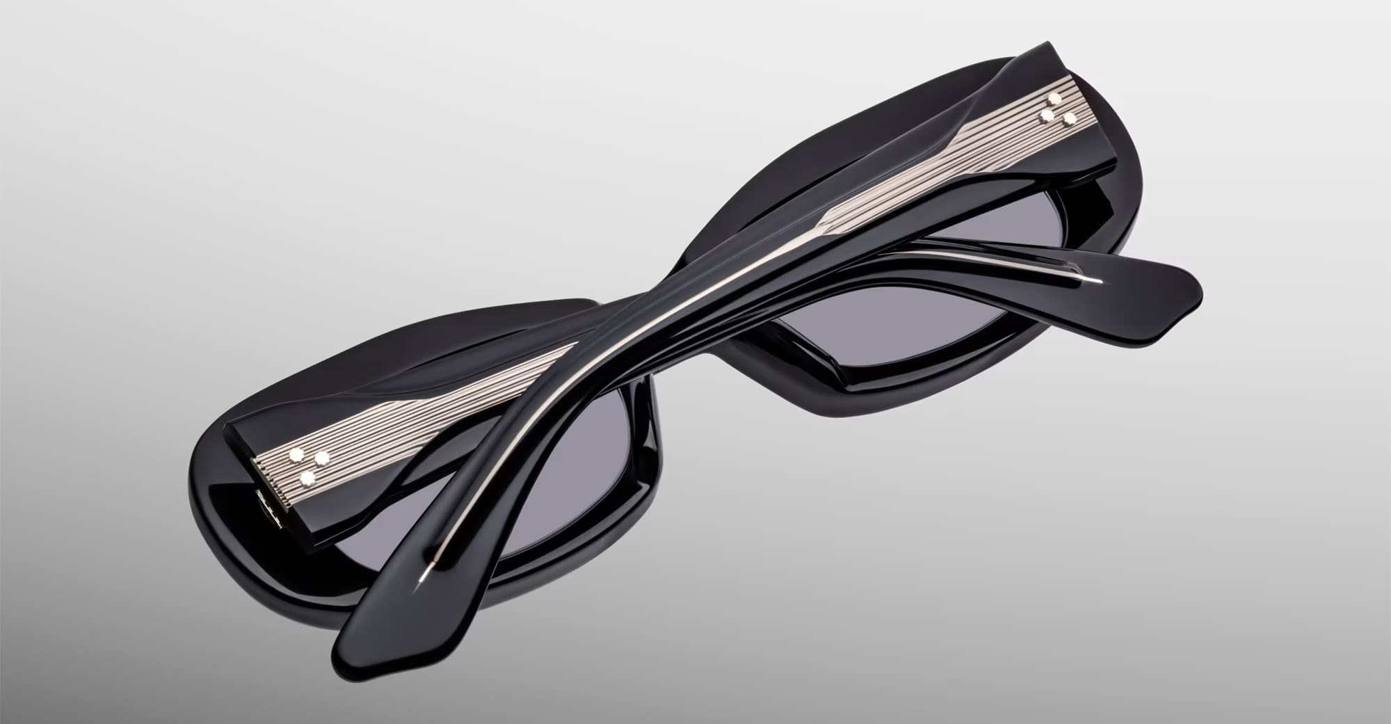 Ottica Mondello Roma - Jacques Marie Mage - JMMKT-58 - ANN - RAVEN - Acetate - shape Oval - Black - EYEWEAR - SUNGLASSES - Unisex,Uomo,Donna,Women,Men - lens Grey - Made In Japan