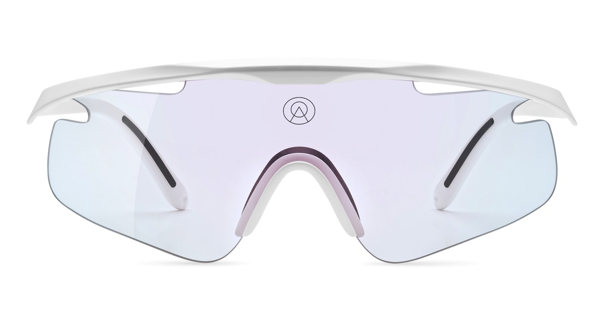  VZUM F-LENS FIRE - Tr90 - shape Mask - White - EYEWEAR - SUNGLASSES - Unisex,Uomo,Donna,Women,Men - lens red - Made In Italy