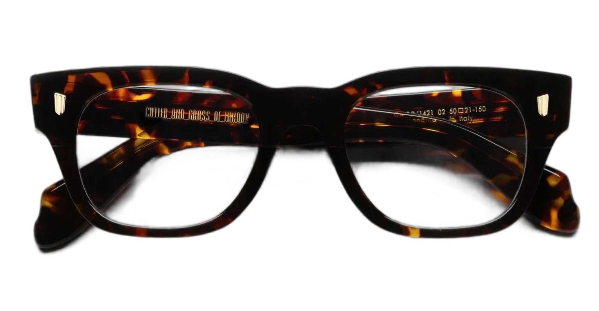 Ottica Mondello Roma - Cutler and Gross - CGOP-1421-50-02 - 1421 - MULTI HAVANA RX - Acetate - shape Panto - Havana - EYEWEAR - EYEGLASSES - Unisex,Uomo,Donna,Women,Men - lens Clear - Made In Japan