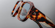 Ottica Mondello Roma - Jacques Marie Mage - JMMLC-19 - LACY - LEOPARD - Acetate - shape Squared - Havana - EYEWEAR - SUNGLASSES - Unisex,Uomo,Donna,Women,Men - lens Grey - Made In Japan
