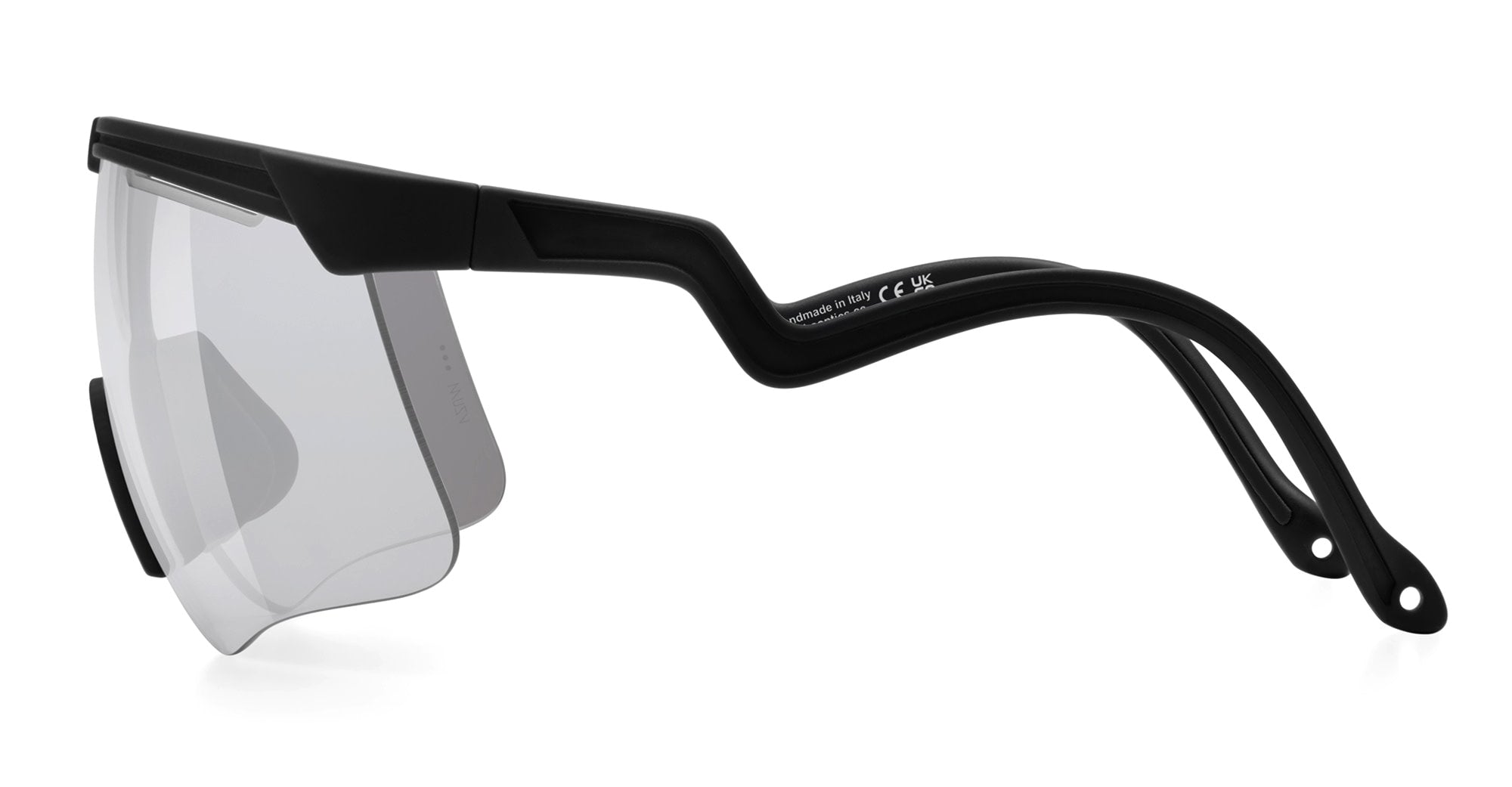 Ottica Mondello Roma - Alba Optics - 8050054518558 - DELTA - BLACK / VZUM SUPER ALU - Tr90 - shape Mask - Black - EYEWEAR - SUNGLASSES - Unisex,Uomo,Donna,Women,Men - lens Grey - Made In Italy