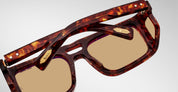 Ottica Mondello Roma - Jacques Marie Mage - JMMWS-10Y5 - DECADE COLLECTION: WINDSOR - BRECCIA - Acetate - shape Rectangular - Havana - EYEWEAR - SUNGLASSES - Uomo,Men - lens Brown - Made In Japan