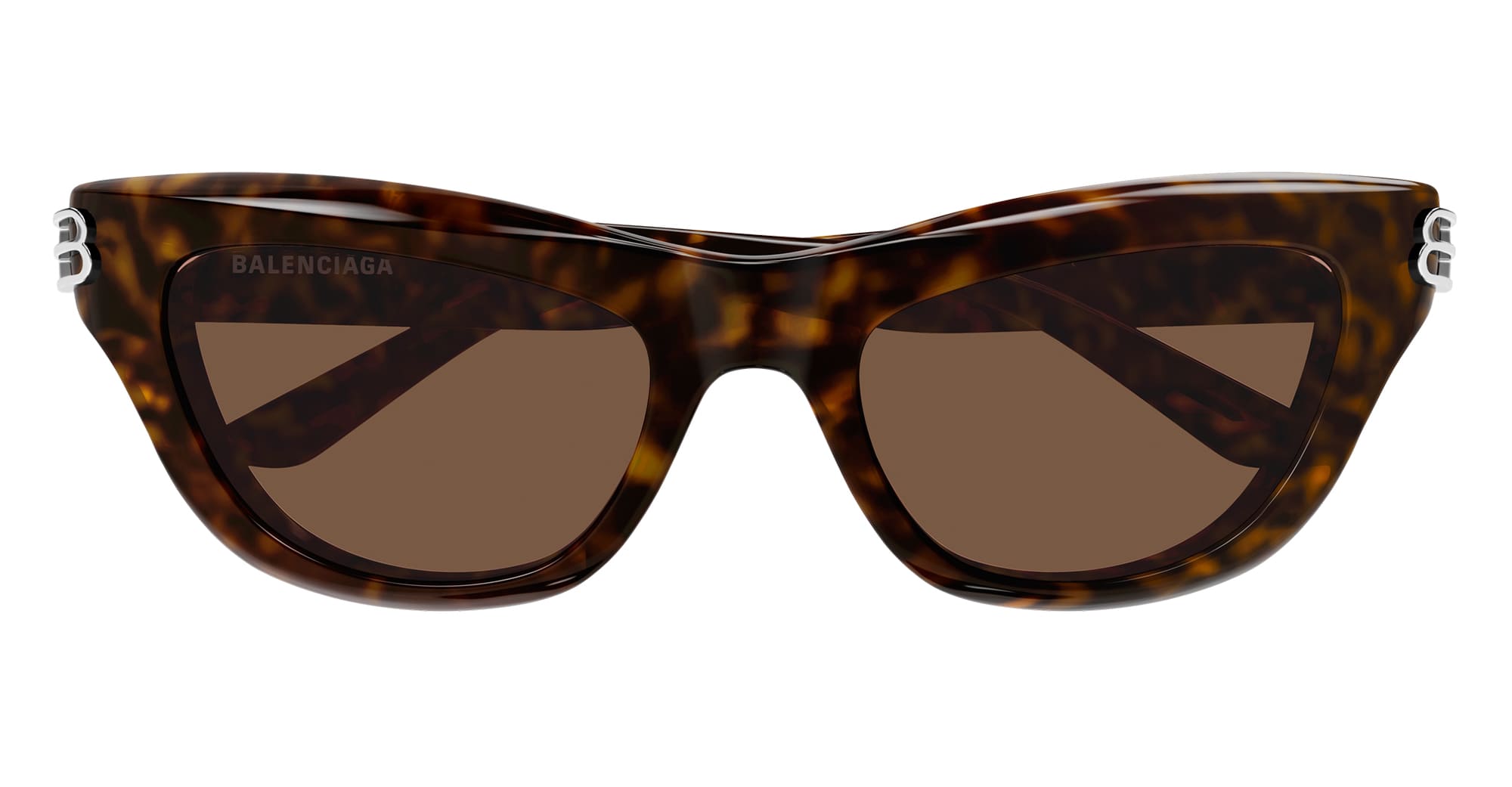Ottica Mondello Roma - Balenciaga - BB0430S-002 - BB0430S-002 - HAVANA - Recycled acetate - shape Cat-eye - Havana - EYEWEAR - SUNGLASSES - Donna,Women - lens Brown - Made In Japan