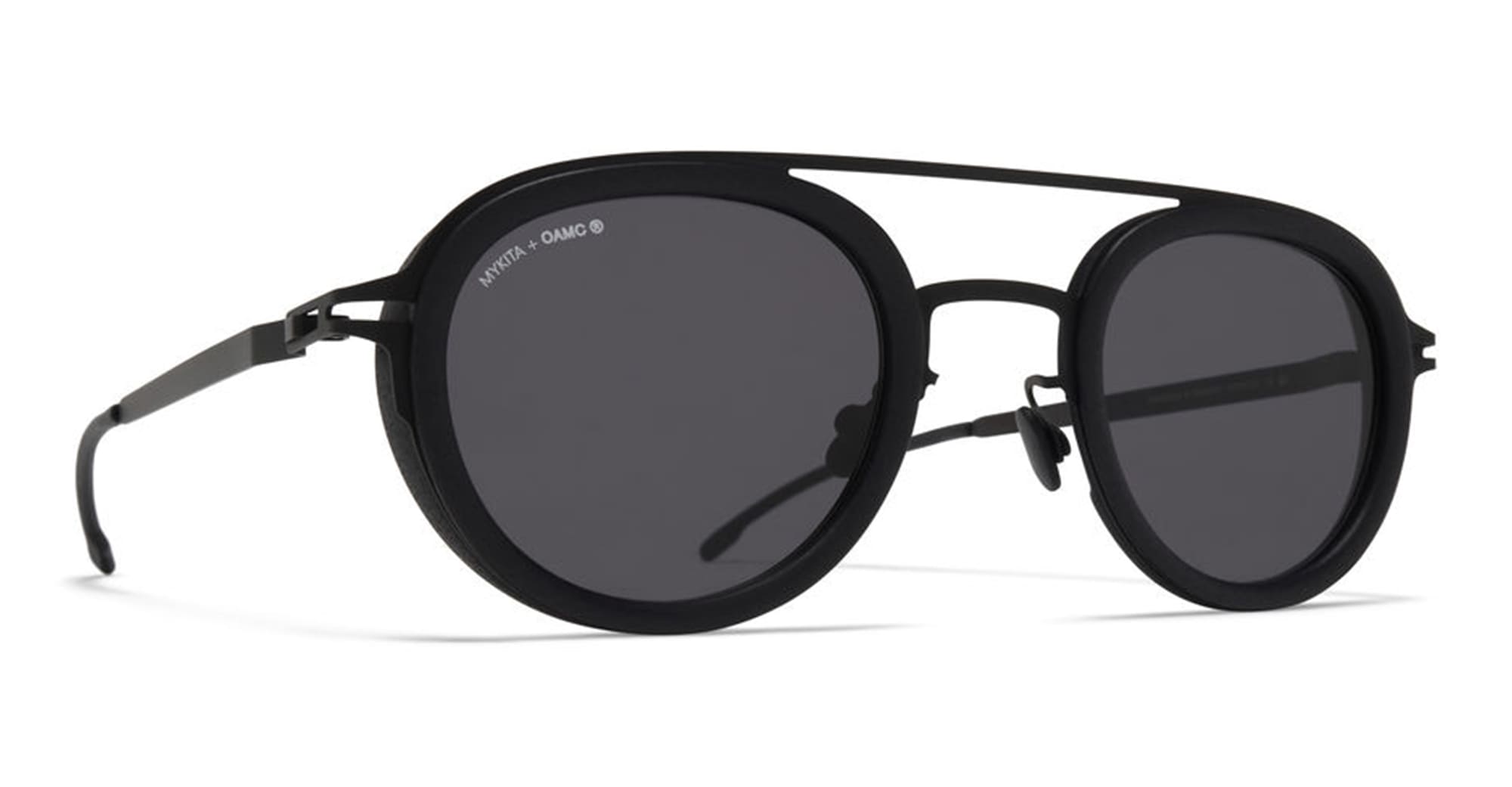 Ottica Mondello Roma - Mykita - 10089967 - GRUNT - MH6 Pitch Black - stainless steel - shape Pilot - Black - EYEWEAR - SUNGLASSES - Unisex,Uomo,Donna,Women,Men - lens Grey - Made In Germany