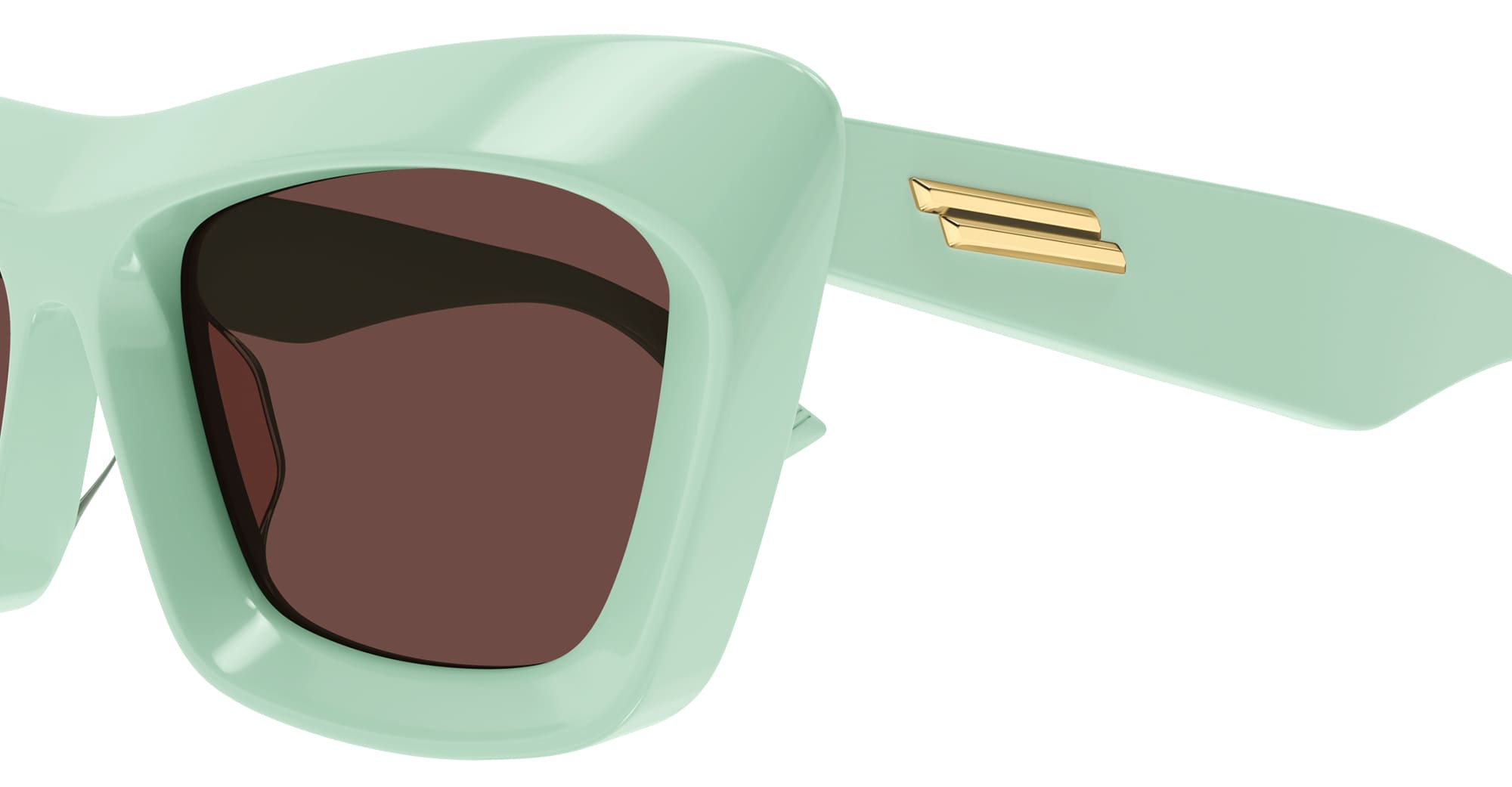 Ottica Mondello Roma - Bottega Veneta - BV1283S-004 - BV1283S-004 - GREEN - Acetate - shape  - green - EYEWEAR - SUNGLASSES - Donna,Women - lens  - Made In Japan