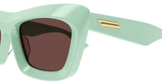 Ottica Mondello Roma - Bottega Veneta - BV1283S-004 - BV1283S-004 - GREEN - Acetate - shape  - green - EYEWEAR - SUNGLASSES - Donna,Women - lens  - Made In Japan