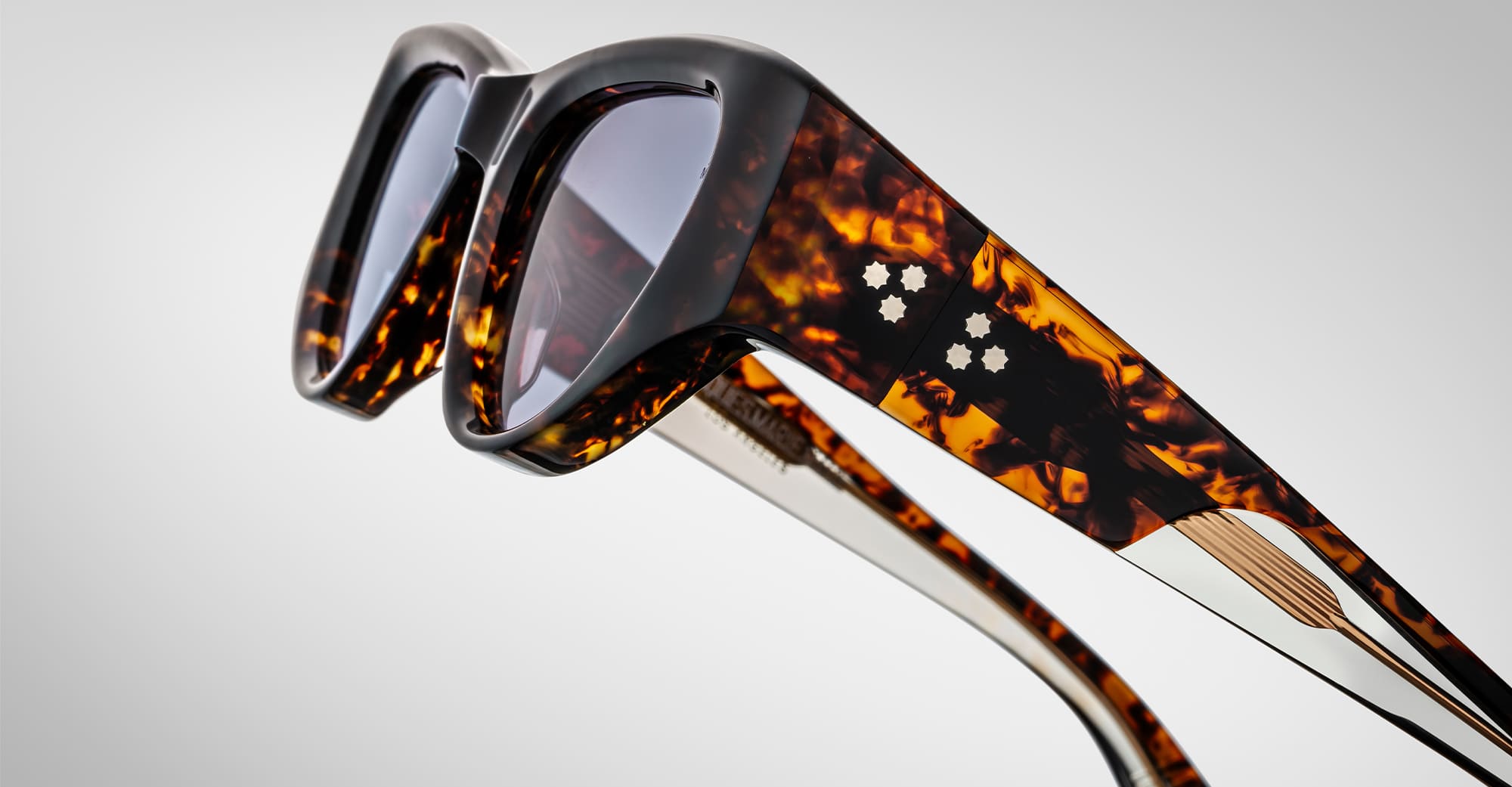 Ottica Mondello Roma - Jacques Marie Mage - J-ESN-SM-P5013V-OS - SEYMOUR - BEAU - Acetate - shape Cat-eye - Havana - EYEWEAR - SUNGLASSES - Donna,Women - lens purple - Made In Japan