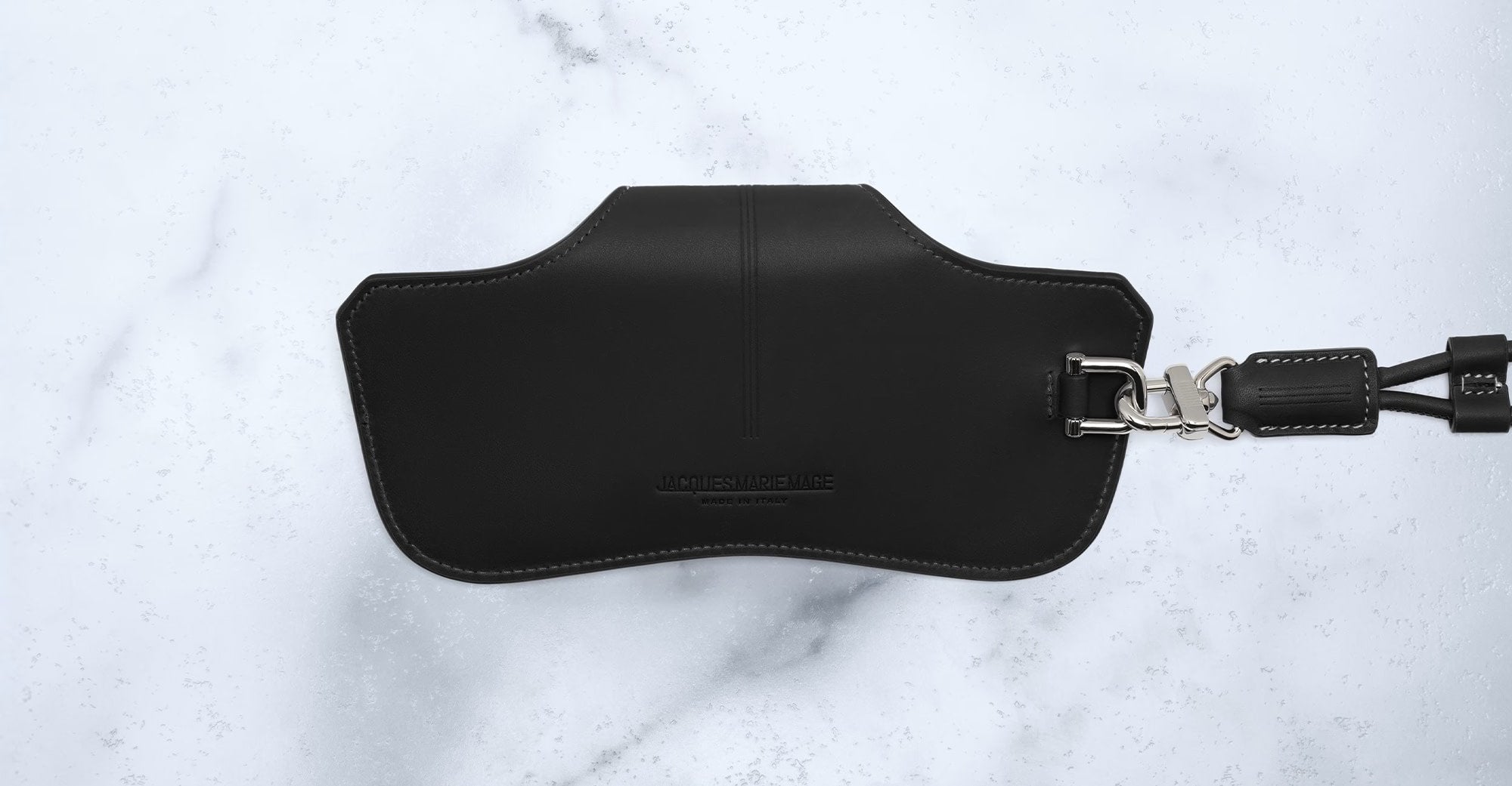 Ottica Mondello Roma - Jacques Marie Mage - JMMHTC-A4 - JMM EYEWEAR CASE - HUNTER - BLACK - Leather - shape Eyewear case - Black - ACCESSORI - ACCESSORIES - Unisex,Uomo,Donna,Women,Men - lens  - Made In Italy
