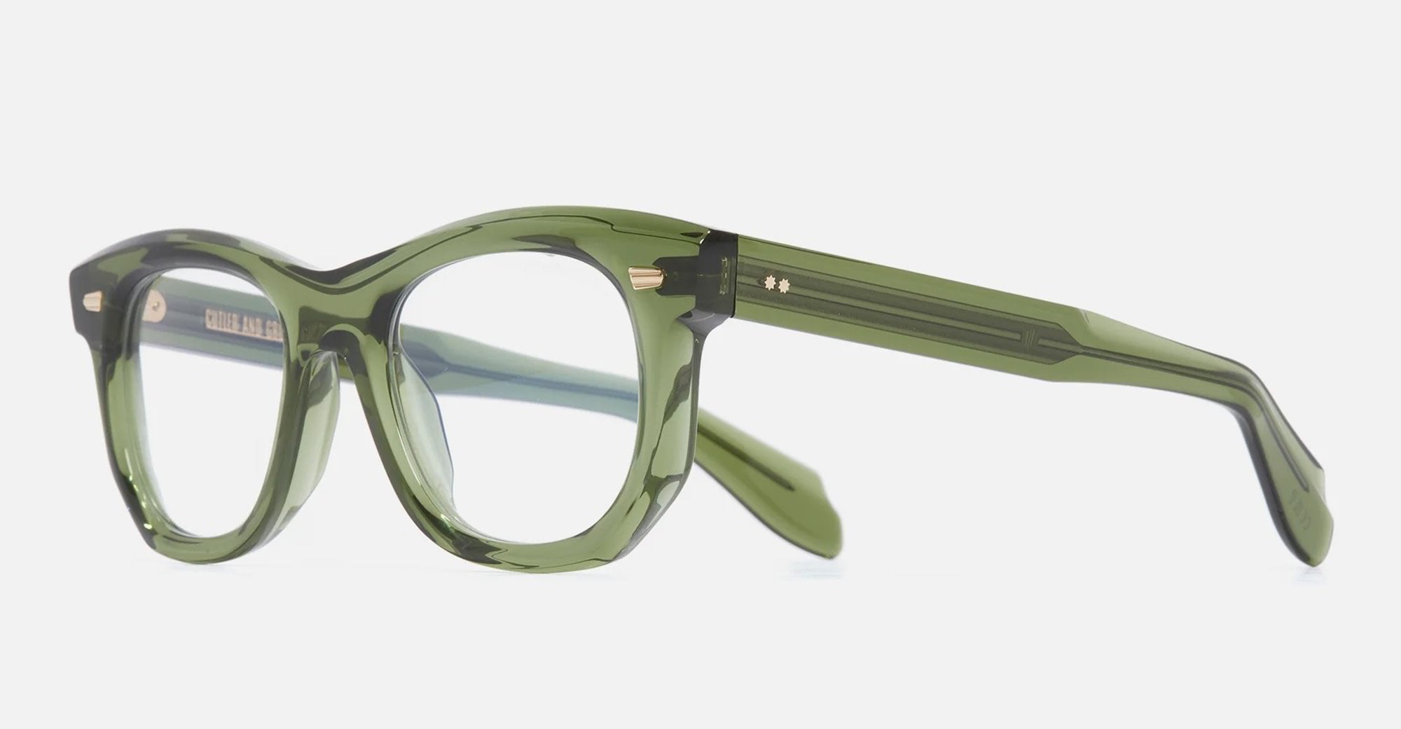 Ottica Mondello Roma - Cutler and Gross - CGOP-1409-49-03 - 1409 - JOSHUA GREEN RX - Acetate - shape Round - green - EYEWEAR - EYEGLASSES - Unisex,Uomo,Donna,Women,Men - lens Clear - Made In Japan