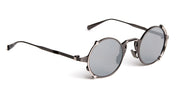 Ottica Mondello Roma - Movitra - TECTUM 01-C2 - TECTUM 01 - C2 Gunmetal / Silver Lens - Titanium - shape Round - grey - EYEWEAR - SUNGLASSES - Uomo,Men - lens silver - Made In Italy