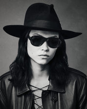 Ottica Mondello Roma - Jacques Marie Mage - JMMRH-58 - RICHARD - RAVEN - Acetate - shape Pilot - Black - EYEWEAR - SUNGLASSES - Unisex,Uomo,Donna,Women,Men - lens charcoal - Made In Japan