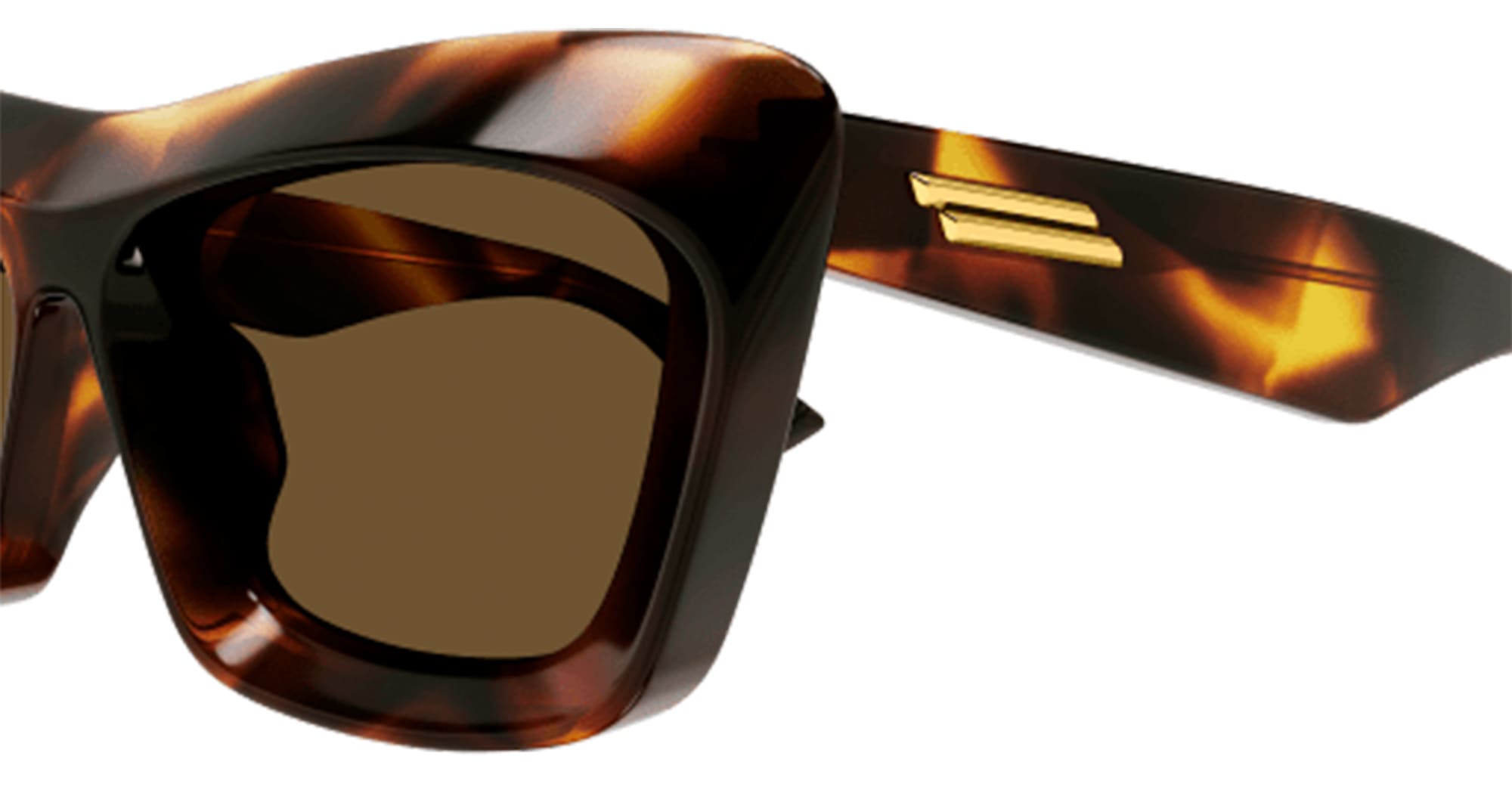 Ottica Mondello Roma - Bottega Veneta - BV1283S-002 - BV1283S-002 - HAVANA - Acetate - shape Squared - Havana - EYEWEAR - SUNGLASSES - Donna,Women - lens Brown - Made In Japan