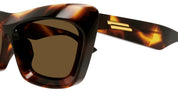 Ottica Mondello Roma - Bottega Veneta - BV1283S-002 - BV1283S-002 - HAVANA - Acetate - shape Squared - Havana - EYEWEAR - SUNGLASSES - Donna,Women - lens Brown - Made In Japan