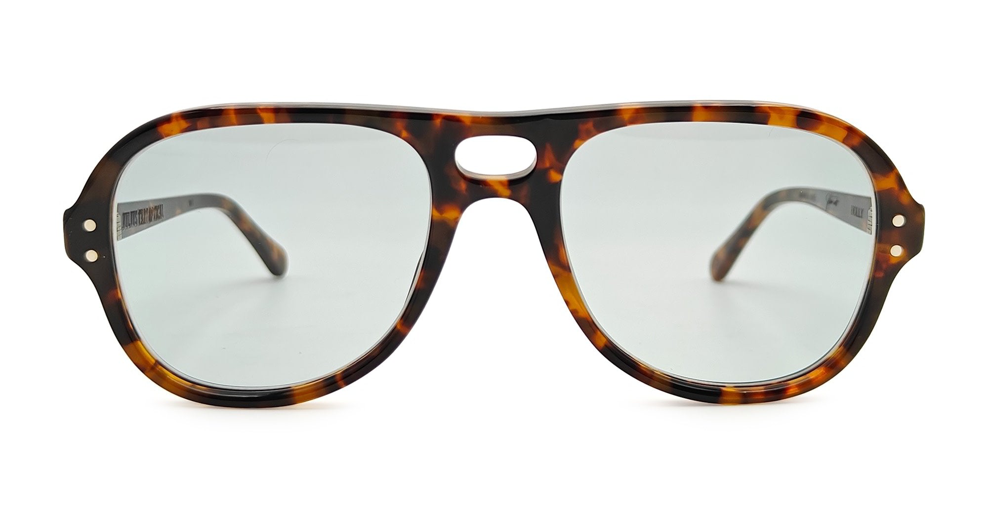 Ottica Mondello Roma - Julius Tart - JTPL-027C-2B-GR-45 - HOLLY - Tortoise / Grey lens - Acetate - shape Aviator - Tortoise - EYEWEAR - SUNGLASSES - Unisex,Uomo,Donna,Women,Men - lens Grey - Made In Japan