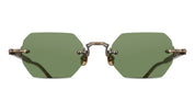 Ottica Mondello Roma - Matsuda - M5010.SG.AG-DTO.51 - M5010 - ANTIQUE GOLD / DARK TORTOISE - titanium, acetate - shape Rectangular - gold, tortoise - EYEWEAR - SUNGLASSES - Unisex,Uomo,Donna,Women,Men - lens Green - Made In Japan