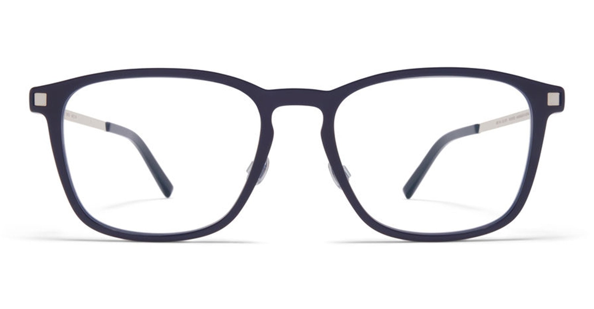  SHINY SILVER RX - stainless steel - shape  - Silver, blue - EYEWEAR - EYEGLASSES - Unisex,Uomo,Donna,Women,Men - lens  - Made In Germany