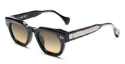 Ottica Mondello Roma - T HENRI - TAS007 - TUATARA - SHADOW II - Acetate - shape Panto - Black - EYEWEAR - SUNGLASSES - Unisex,Uomo,Donna,Women,Men - lens Gradient brown - Made In Japan