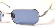Ottica Mondello Roma - Matsuda - M3163.SG.BS.53 - M3163 - BRUSHED SILVER / COBALT BLUE - Titanium - shape Rectangular - Silver - EYEWEAR - SUNGLASSES - Unisex,Uomo,Donna,Women,Men - lens Blue - Made In Japan