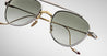 Ottica Mondello Roma - Jacques Marie Mage - JMMFY-12S - FLYNN - ELECTRUM - Titanium - shape Aviator - gold, silver - EYEWEAR - SUNGLASSES - Unisex,Uomo,Donna,Women,Men - lens light bottle green - Made In Japan