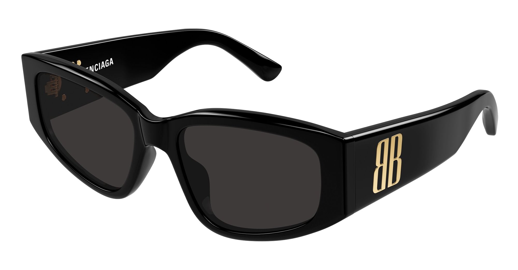 Ottica Mondello Roma - Balenciaga - BB0475S-001 - BB0475S-001 - BLACK/ ASIAN SMART FITTING - Acetate - shape Cat-eye - Black - EYEWEAR - SUNGLASSES - Unisex,Uomo,Donna,Women,Men - lens Grey - Made In Italy