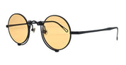 Ottica Mondello Roma - Matsuda - 10601H.SG.MBK.45 - 10601H - MATTE BLACK / CAFE ORANGE - Titanium - shape Round - black matte - EYEWEAR - SUNGLASSES - Uomo,Men - lens orange - Made In Japan