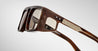 Ottica Mondello Roma - Jacques Marie Mage - JMMWS-10Y6 - DECADE COLLECTION: WINDSOR - BARK HORN - Acetate - shape Rectangular - black, brown - EYEWEAR - SUNGLASSES - Uomo,Men - lens khaki - Made In Japan
