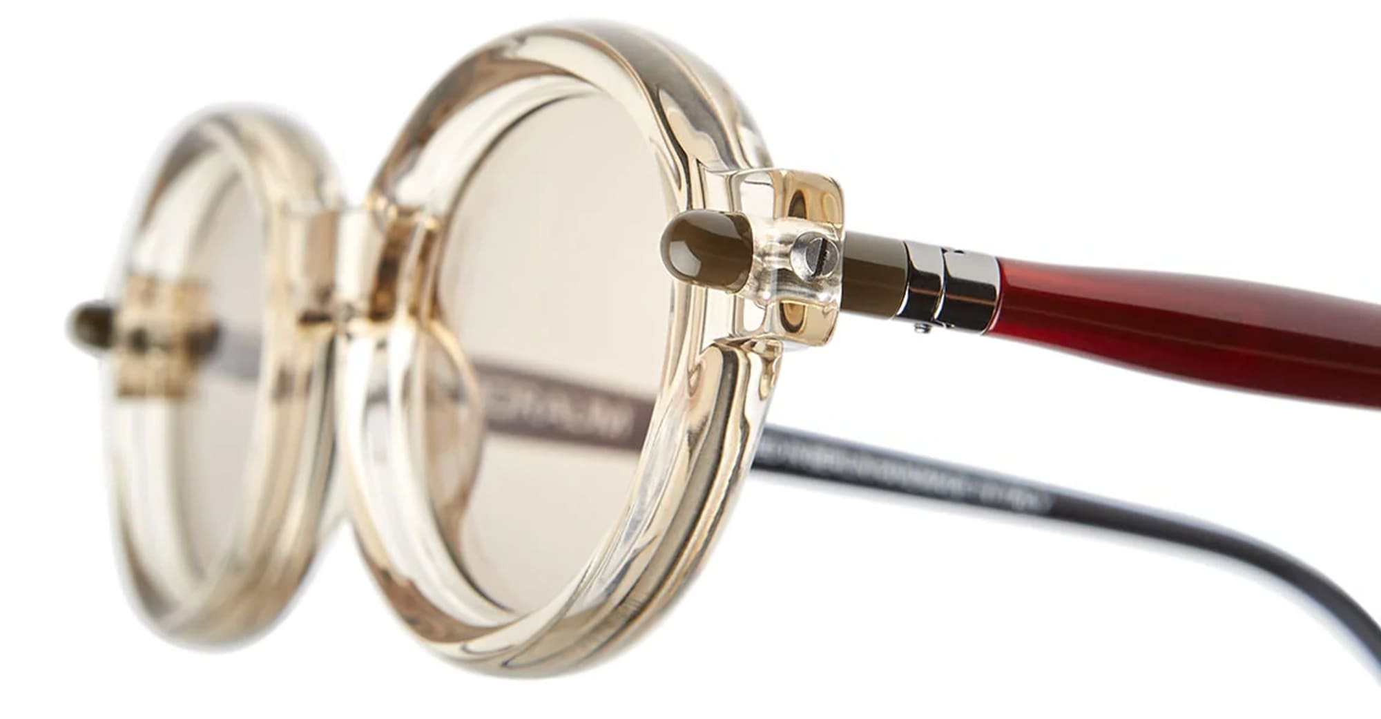 Ottica Mondello Roma - Kuboraum - KRS0P6CHP000002M - MASK P6 CHP - CHAMPAGNE - Acetate - shape Oval - Champagne - EYEWEAR - SUNGLASSES - Unisex,Uomo,Donna,Women,Men - lens light brown - Made In Italy
