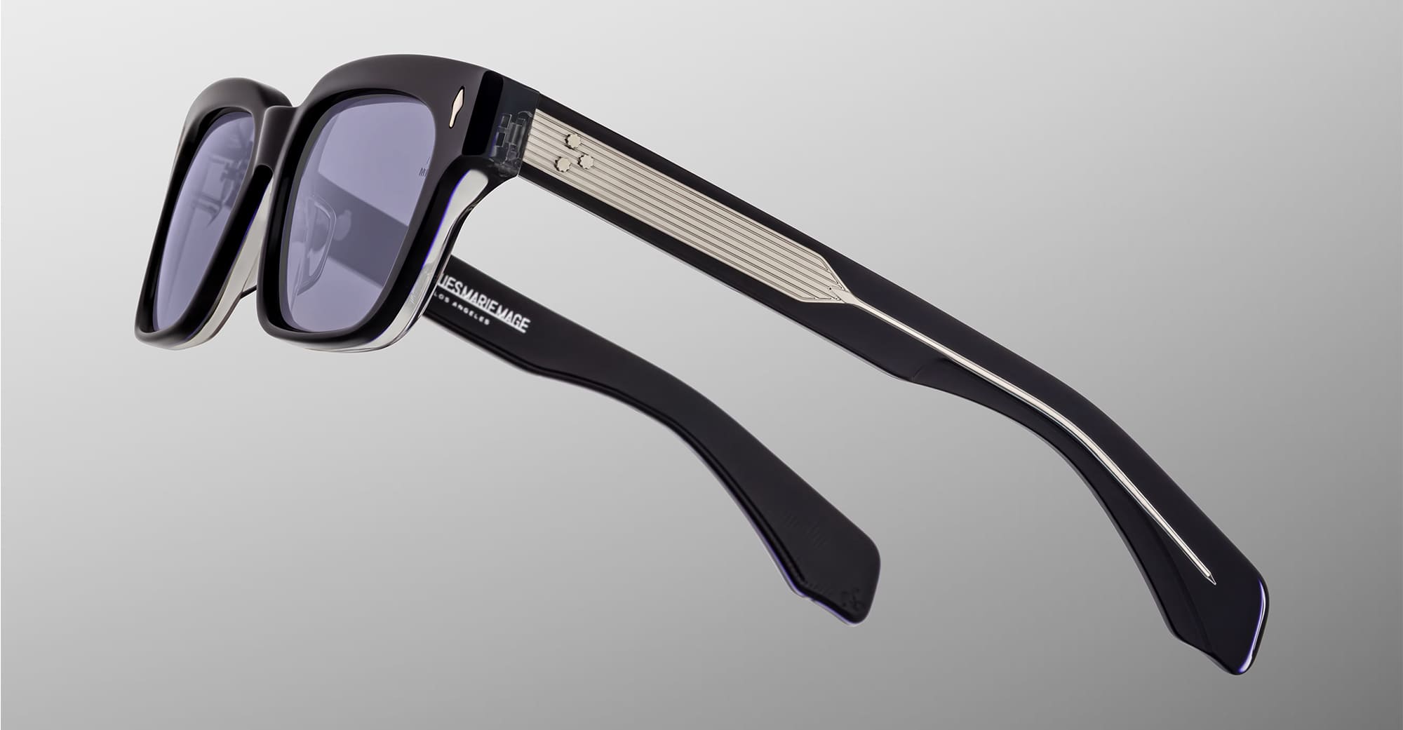Ottica Mondello Roma - Jacques Marie Mage - JMMMLX-18U - MOLINO 55 - HUDSON - Acetate - shape Rectangular - blue - EYEWEAR - SUNGLASSES - Unisex,Uomo,Donna,Women,Men - lens purple gradient - Made In Japan