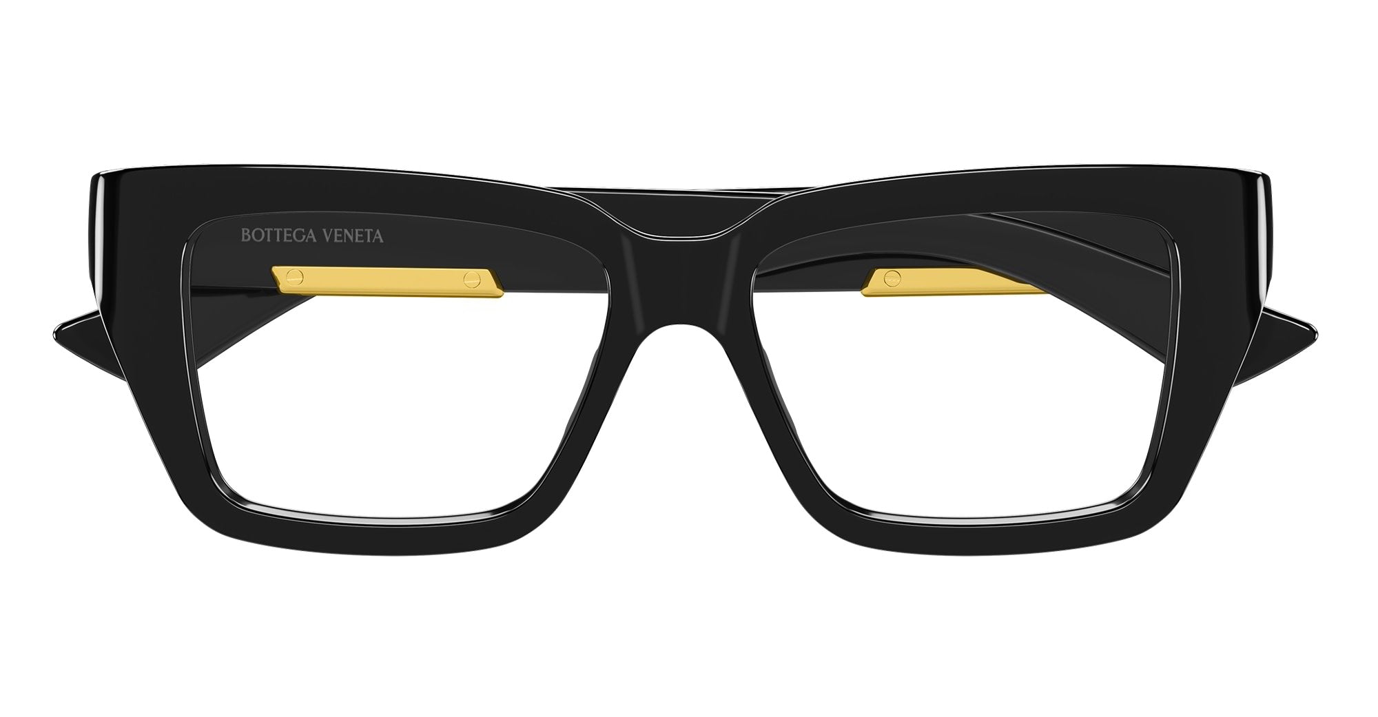 Ottica Mondello Roma - Bottega Veneta - BV1455O-001 - BV1455O-001 - BLACK RX - Acetate - shape Squared - Black - EYEWEAR - EYEGLASSES - Donna,Women - lens Clear - Made In Japan