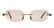 Ottica Mondello Roma - Kuboraum - KRSP63GMPM00004P - MASK P63 GM PM - GUNMETAL - Acetate - shape Octagonal - grey - EYEWEAR - SUNGLASSES - Unisex,Uomo,Donna,Women,Men - lens Brown - Made In Italy
