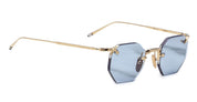Ottica Mondello Roma - Jacques Marie Mage - JMMEO-19H - EL DORADO - CIEL - beta titanium - shape Octagonal - Gold - EYEWEAR - SUNGLASSES - Unisex,Uomo,Donna,Women,Men - lens Blue - Made In Japan