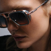 Ottica Mondello Roma - T HENRI - C2ML - C2 - L'OR BLEU - Titanium - shape  - blue, gold - EYEWEAR - SUNGLASSES - Unisex,Uomo,Donna,Women,Men - lens  - Made In Japan