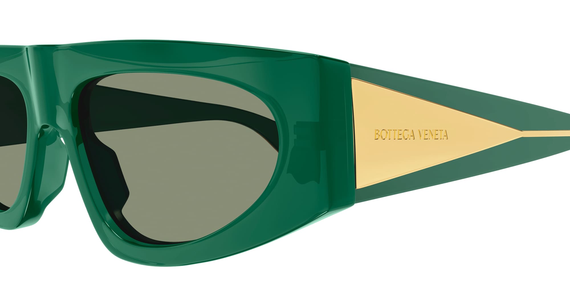 Ottica Mondello Roma - Bottega Veneta - BV1277S-003 - BV1277S-003 - GREEN - Acetate - shape  - green - EYEWEAR - SUNGLASSES - Donna,Women - lens  - Made In Japan