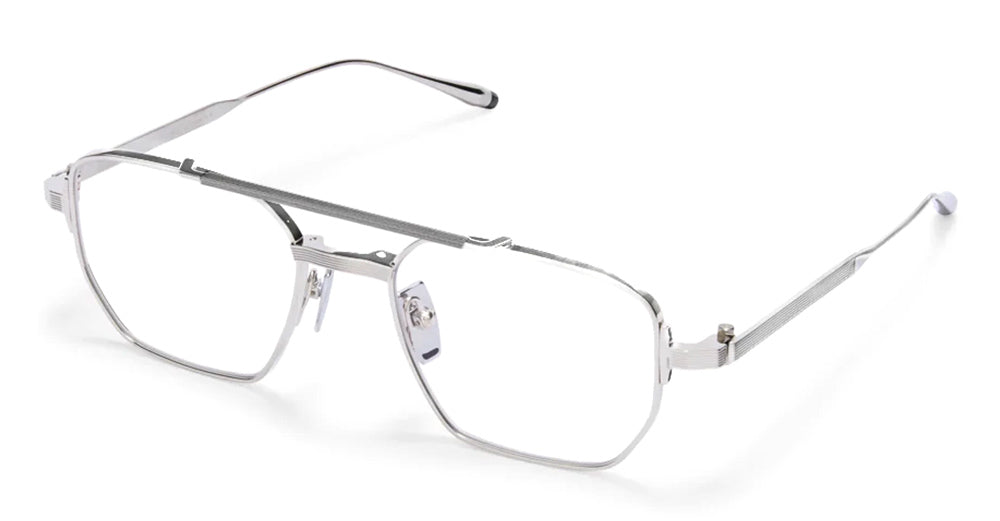 Ottica Mondello Roma - Akoni - AKX-539C-52 - PROTEUS - SHINY SILVER RX - Titanium - shape Navigator - Silver - EYEWEAR - EYEGLASSES - Unisex,Uomo,Donna,Women,Men - lens Clear - Made In Japan