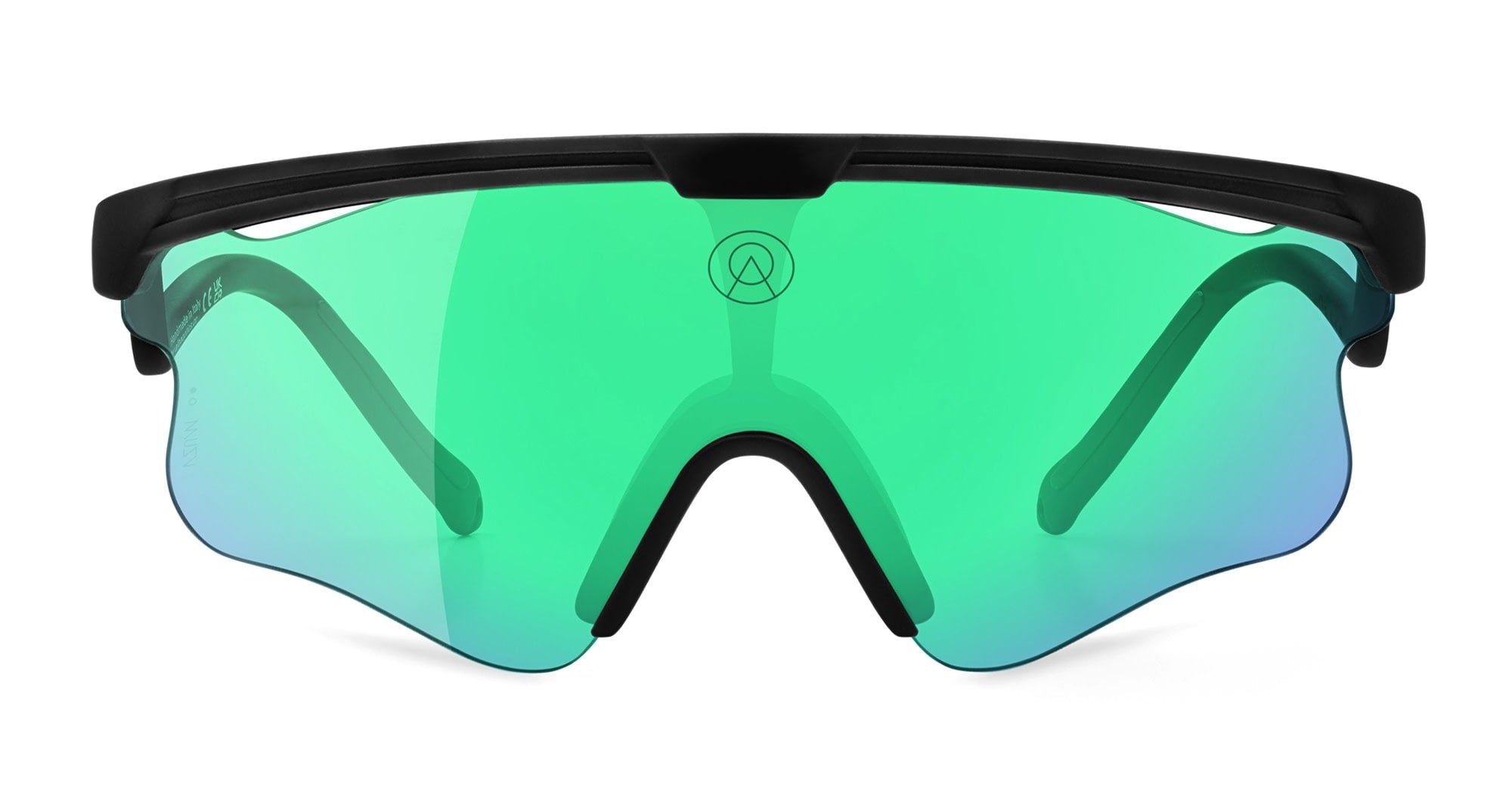 Ottica Mondello Roma - Alba Optics - 8053806717896 - DELTA LEI - BLACK / VZUM F-LENS BTL - Tr90 - shape Mask - Black - EYEWEAR - SUNGLASSES - Unisex,Uomo,Donna,Women,Men - lens blue green - Made In Italy