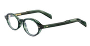 Ottica Mondello Roma - Cutler and Gross - CGOP-GR13-49-03 - GR13 - STRIPED DARK GREEN RX - Acetate - shape Oval - green - EYEWEAR - EYEGLASSES - Unisex,Uomo,Donna,Women,Men - lens Clear - Made In Italy