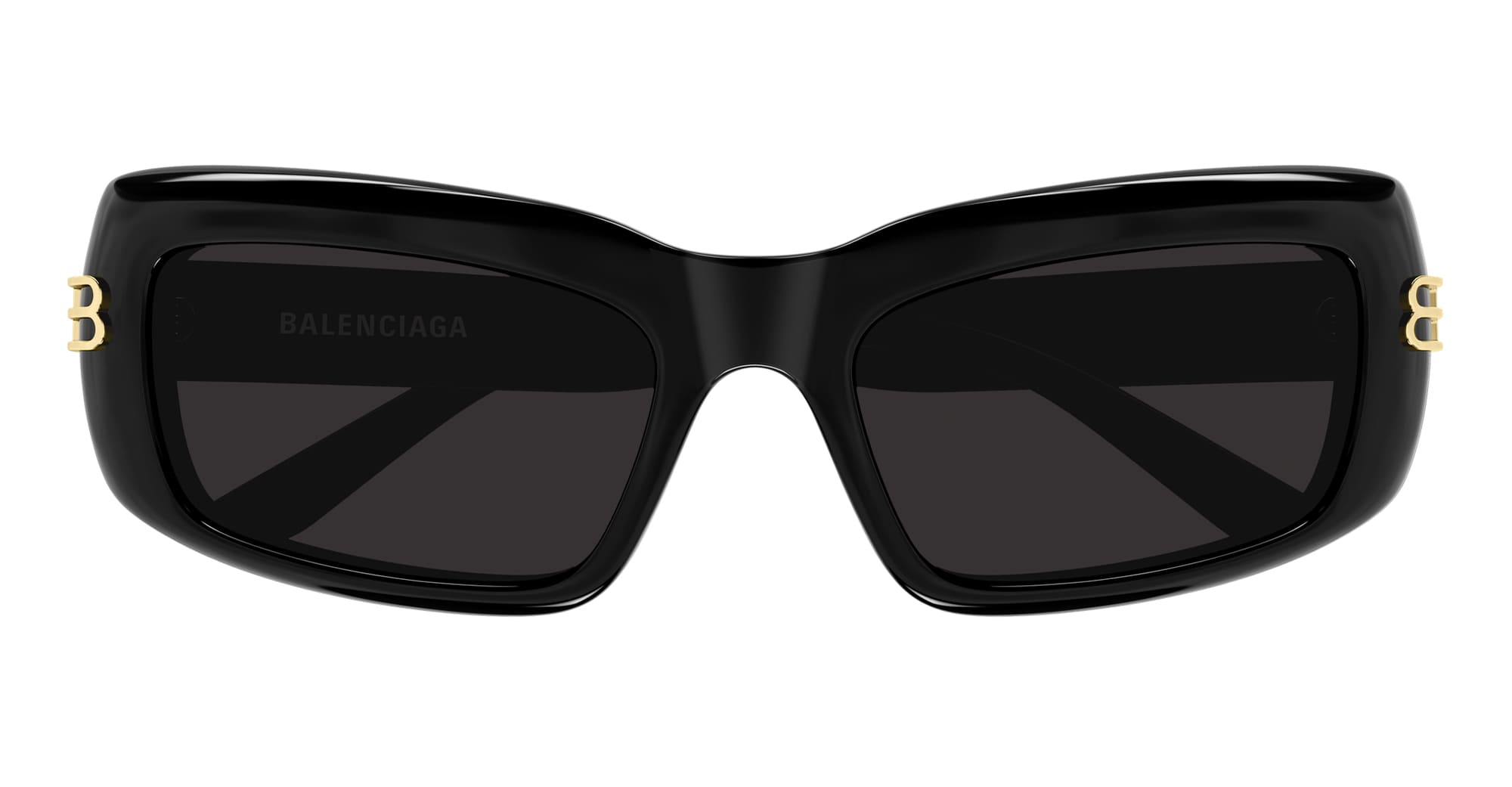 Ottica Mondello Roma - Balenciaga - BB0432S-001 - BB0432S-001 - BLACK - Recycled acetate - shape Rectangular - Black - EYEWEAR - SUNGLASSES - Donna,Women - lens Grey - Made In Japan