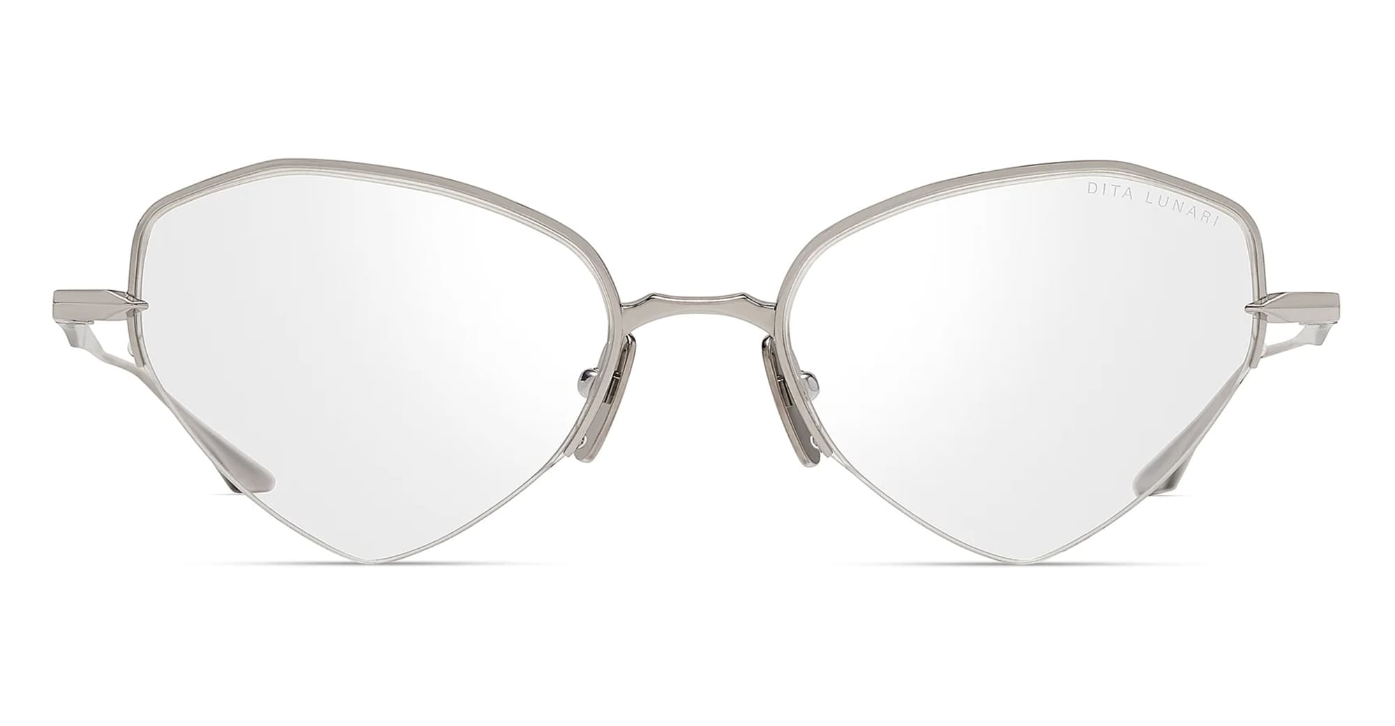 Ottica Mondello Roma - DITA - DTX193-A-03 - LUNARI - SILVER RX - Titanium - shape Cat-eye - Silver - EYEWEAR - EYEGLASSES - Donna,Women - lens 24h - Made In Japan