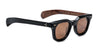 Ottica Mondello Roma - Jacques Marie Mage - JMMVE-10A - VENDOME - NOIR X - Acetate - shape Panto - black, brown - EYEWEAR - SUNGLASSES - Uomo,Men - lens orange - Made In Japan