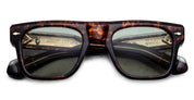 Ottica Mondello Roma - Jacques Marie Mage - JMMMI-5C - MISHIMA - ARGYLE - Acetate - shape Rectangular - Havana - EYEWEAR - SUNGLASSES - Unisex,Uomo,Donna,Women,Men - lens Green - Made In Japan
