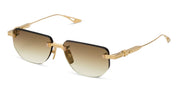 Ottica Mondello Roma - DITA - DES022-A-02 - EPILUXURY 22 - 22K GOLD PLATED / WHITE GOLD - Acetate, titanium - shape Oval - Gold - EYEWEAR - SUNGLASSES - Unisex,Uomo,Donna,Women,Men - lens Gradient brown - Made In Japan