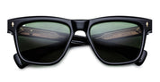 Ottica Mondello Roma - Jacques Marie Mage - JMMLS-18V - LANKASTER - VENOM - Acetate - shape Squared - Black - EYEWEAR - SUNGLASSES - Unisex,Uomo,Donna,Women,Men - lens Green - Made In Japan
