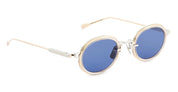 Ottica Mondello Roma - Sato - Acamar-II-P-RG-1 - ACAMAR II - Platinum / rose gold - Titanium - shape Oval - silver, gold - EYEWEAR - SUNGLASSES - Unisex,Uomo,Donna,Women,Men - lens Blue - Made In Japan