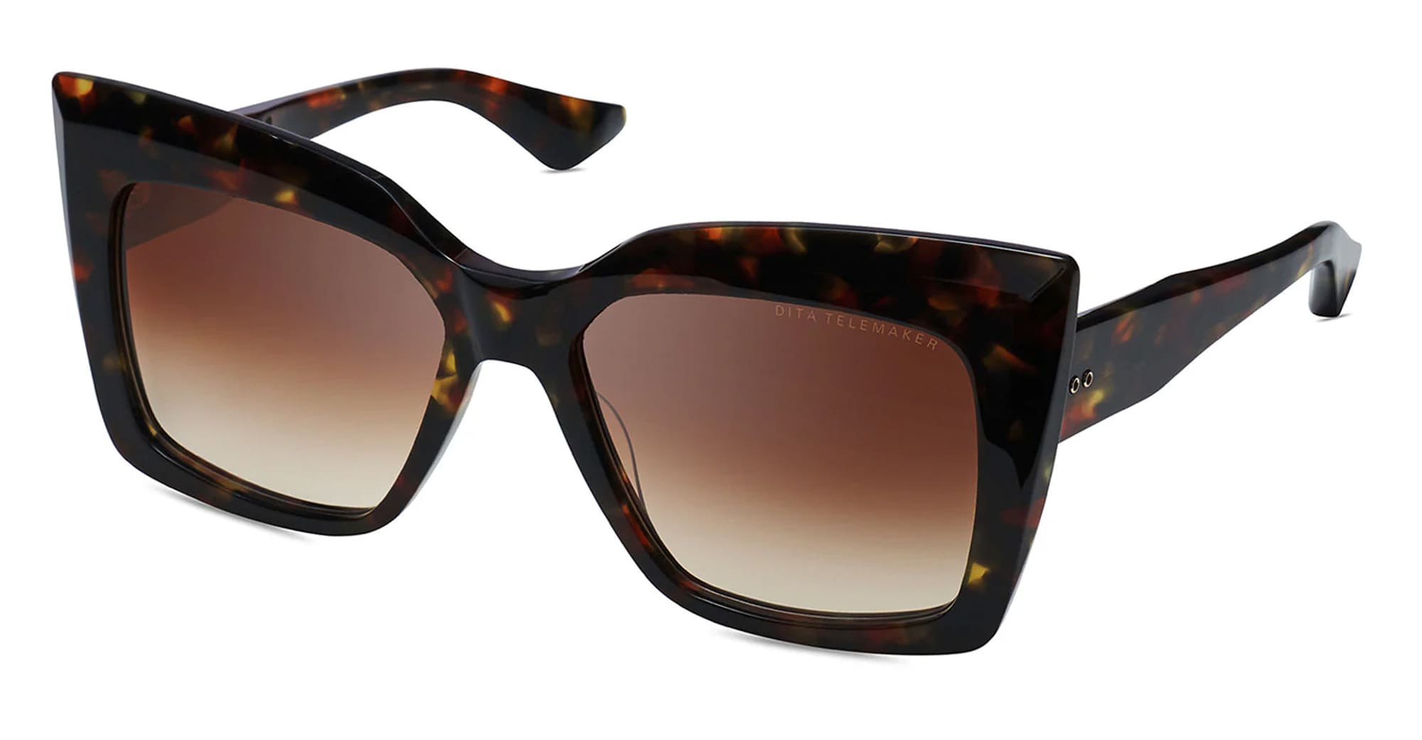 Ottica Mondello Roma - DITA - DTS704-A-02-Z - TELEMAKER - HAUTE TORTOISE - Acetate - shape Butterfly - Tortoise - EYEWEAR - SUNGLASSES - Donna,Women - lens Gradient brown - Made In Japan