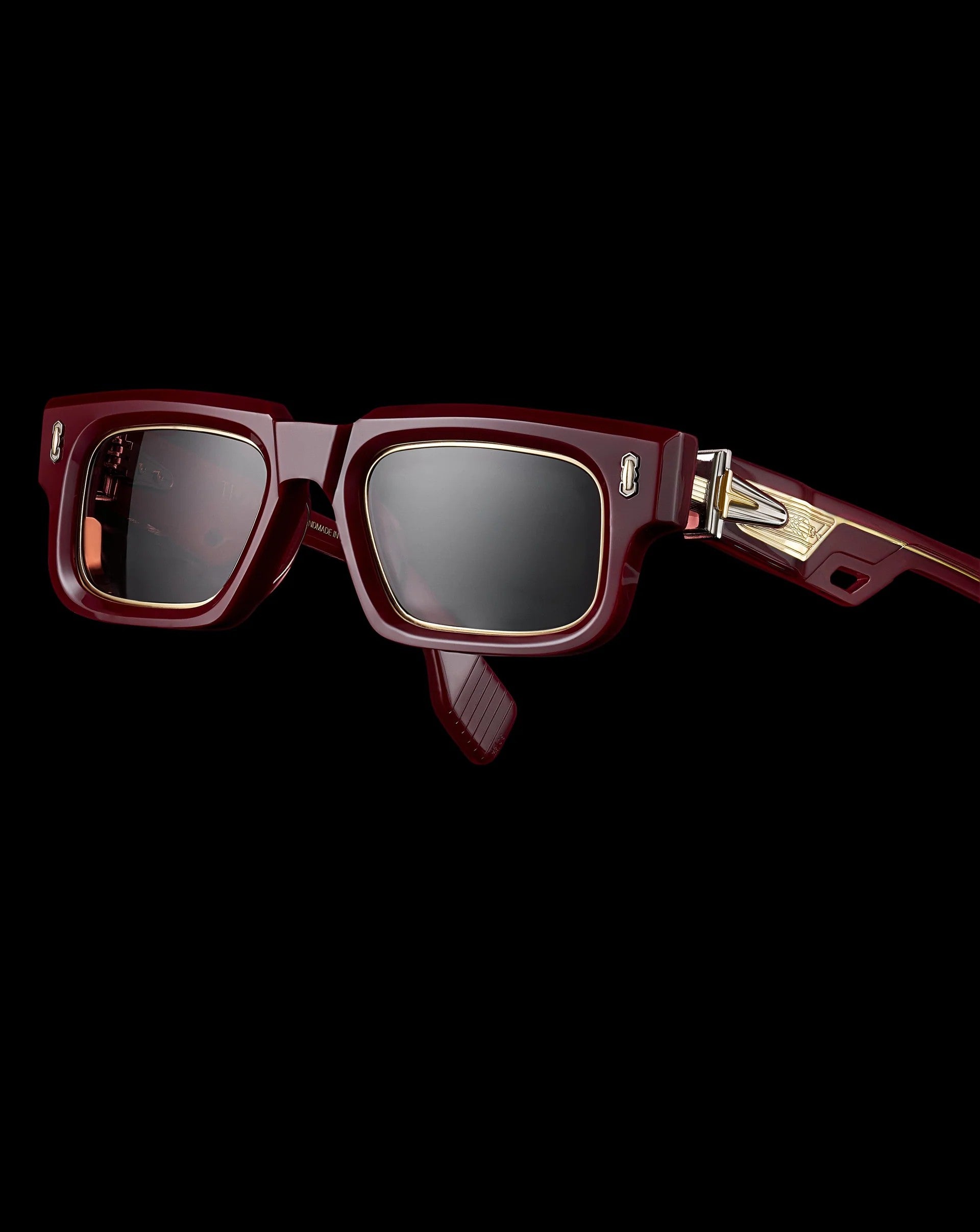 Ottica Mondello Roma - T HENRI - SPCGT - SUPERLEGGERA - GRENAT - Acetate, titanium - shape Rectangular - red - EYEWEAR - SUNGLASSES - Unisex,Uomo,Donna,Women,Men - lens red - Made In Japan