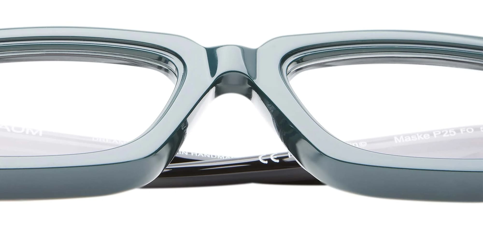 Ottica Mondello Roma - Kuboraum - KROP25FO000000OP - MASK P25 FO - FOREST GREEN RX - Acetate - shape Rectangular - green - EYEWEAR - EYEGLASSES - Unisex,Uomo,Donna,Women,Men - lens Clear - Made In Italy