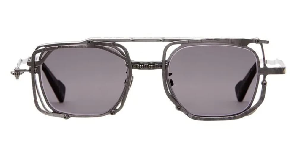 Ottica Mondello Roma - Kuboraum - KRSZ51RH0000002Y - MASK Z51 RH - DARK MATT GUNMETAL - metal, acetate - shape Squared - grey - EYEWEAR - SUNGLASSES - Unisex,Uomo,Donna,Women,Men - lens Grey - Made In Italy
