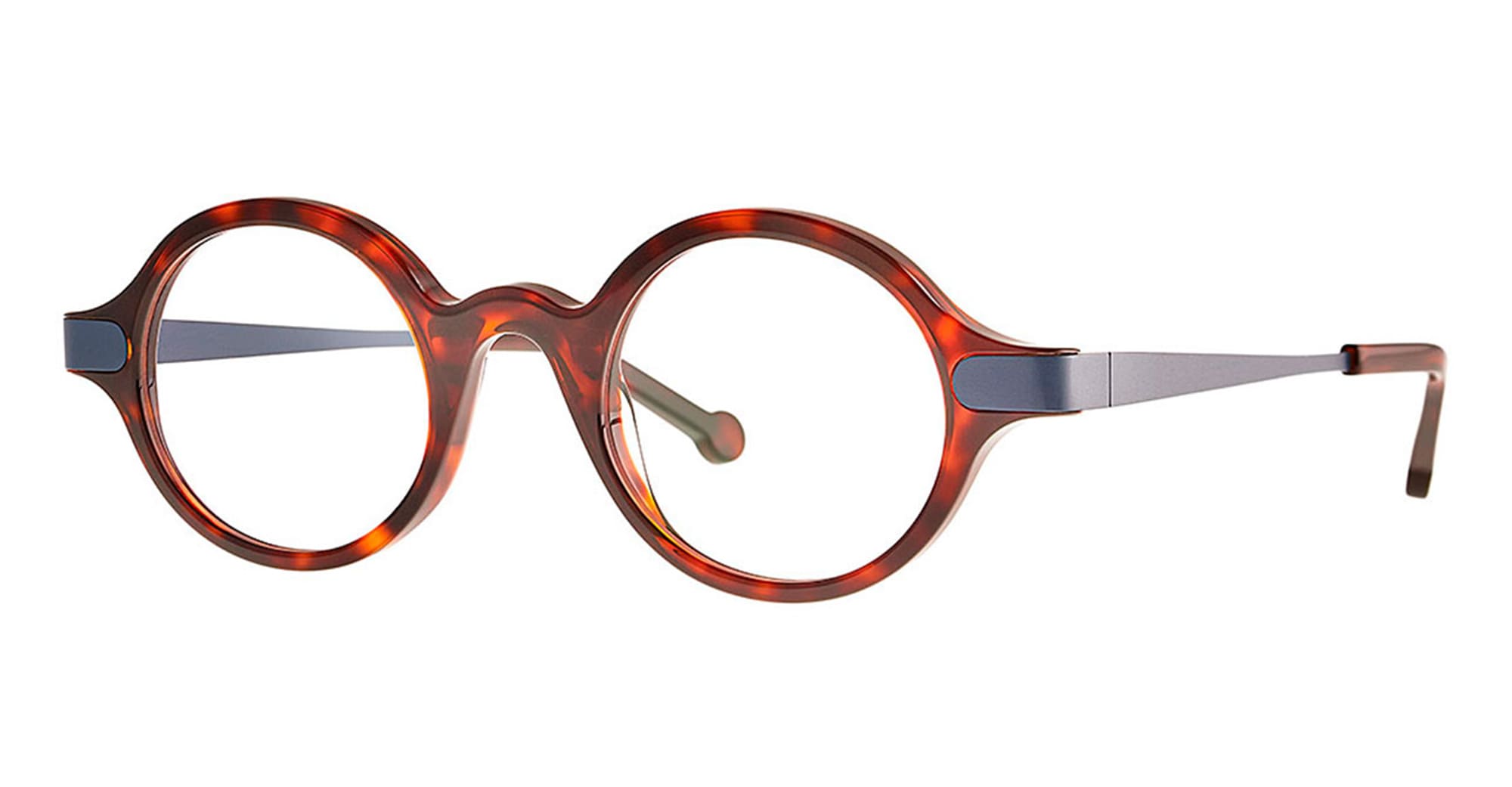  RED RX - metal, acetate - shape Round - Havana - EYEWEAR - EYEGLASSES - Unisex,Uomo,Donna,Women,Men - lens Clear - Made In Belgium