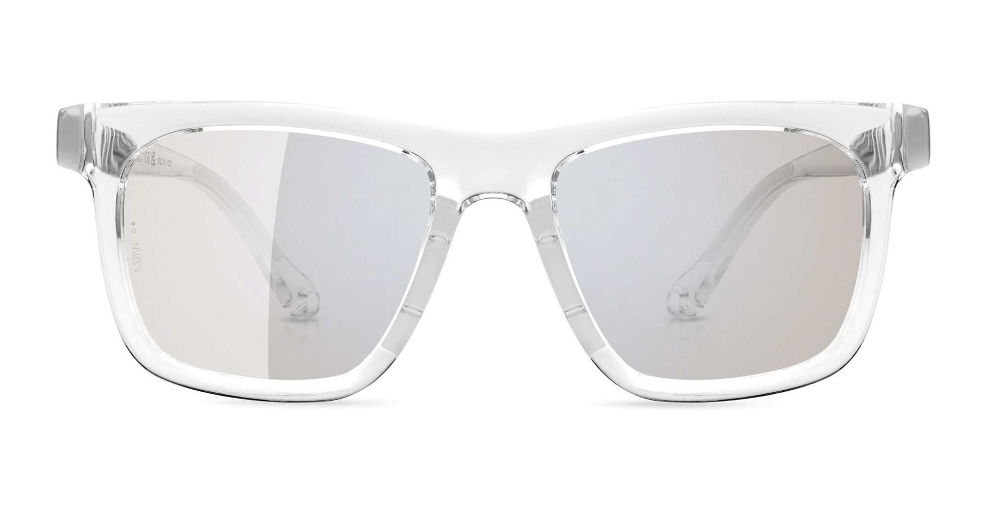  VZUM F-LENS ROCKET - Tr90 - shape Squared - Crystal - EYEWEAR - SUNGLASSES - Unisex,Uomo,Donna,Women,Men - lens Grey - Made In Italy